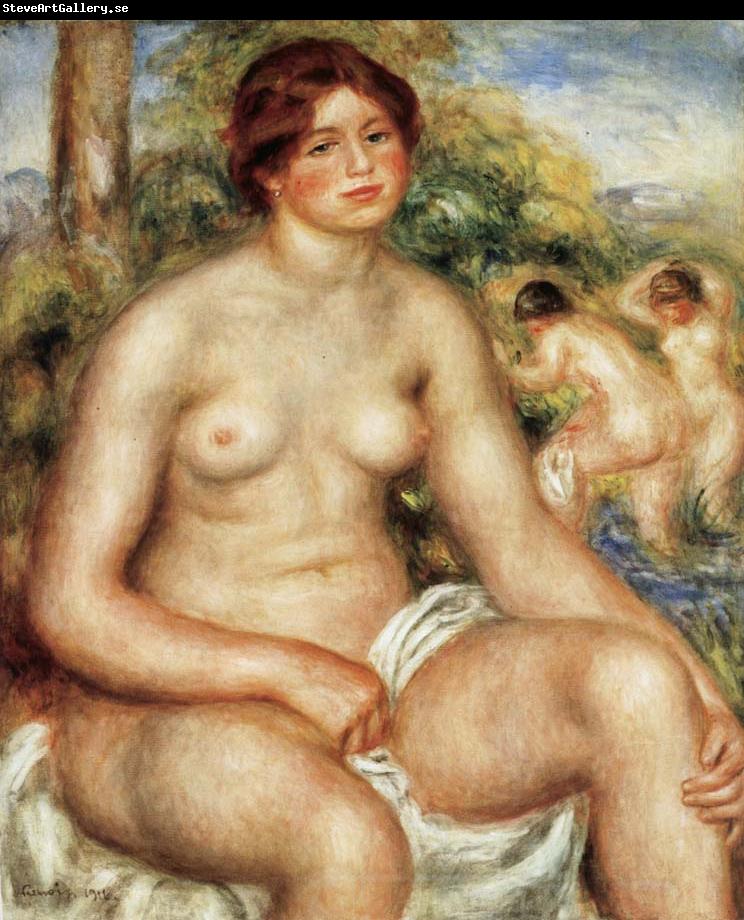 Pierre Renoir Seated Nude